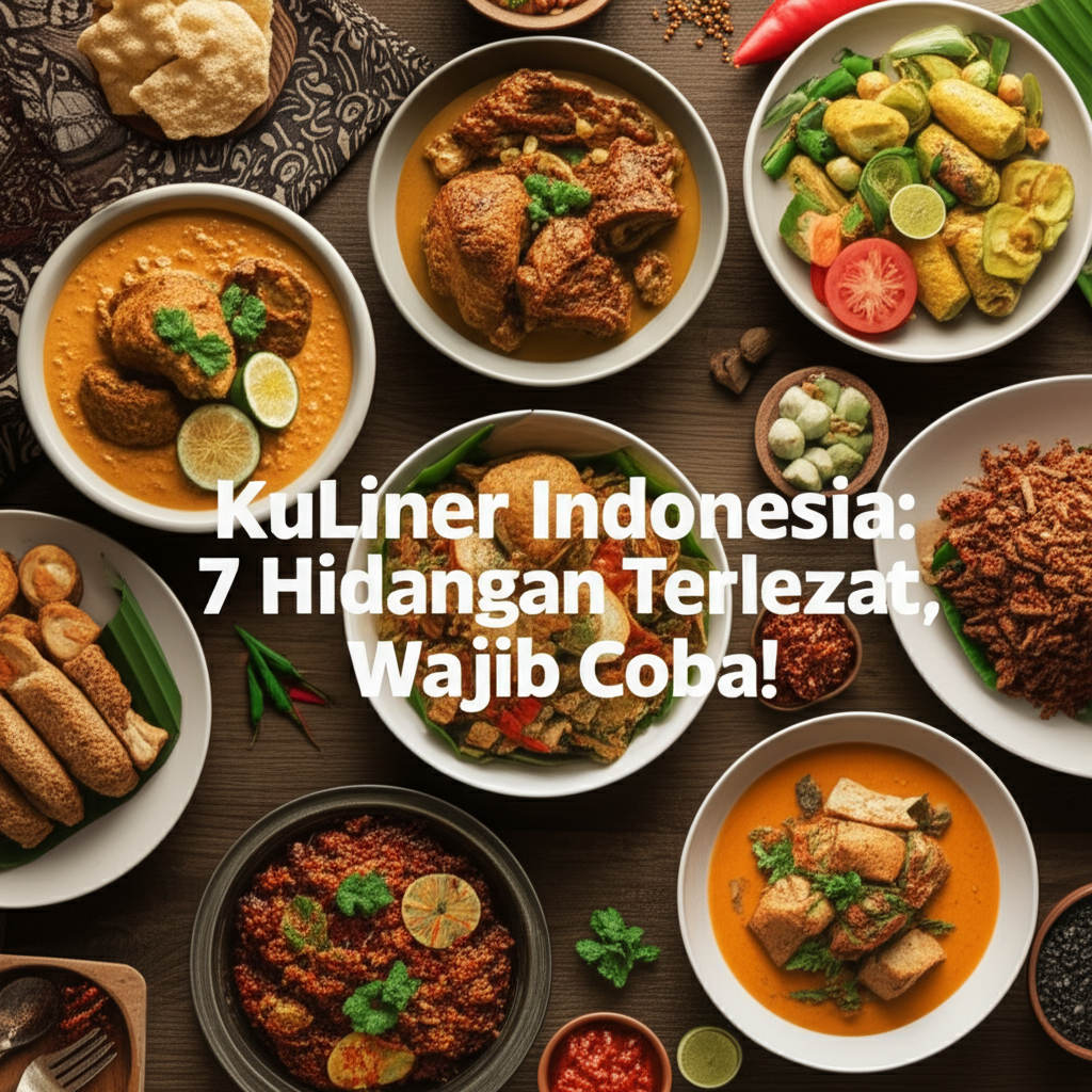 Generate an eye-catching, high-quality featured image prompt for a blog post about: Kuliner Indonesi