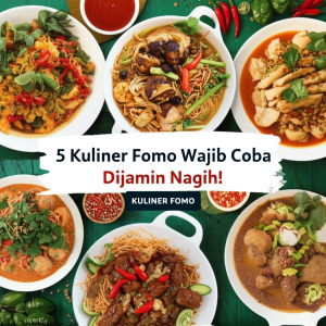 Generate an eye-catching, high-quality featured image prompt for a blog post about: 5 Kuliner Fomo W