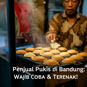 Generate an eye-catching, high-quality featured image prompt for a blog post about: Penjual Pukis di