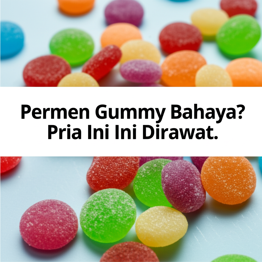 Generate an eye-catching, high-quality featured image prompt for a blog post about: Permen Gummy Bah